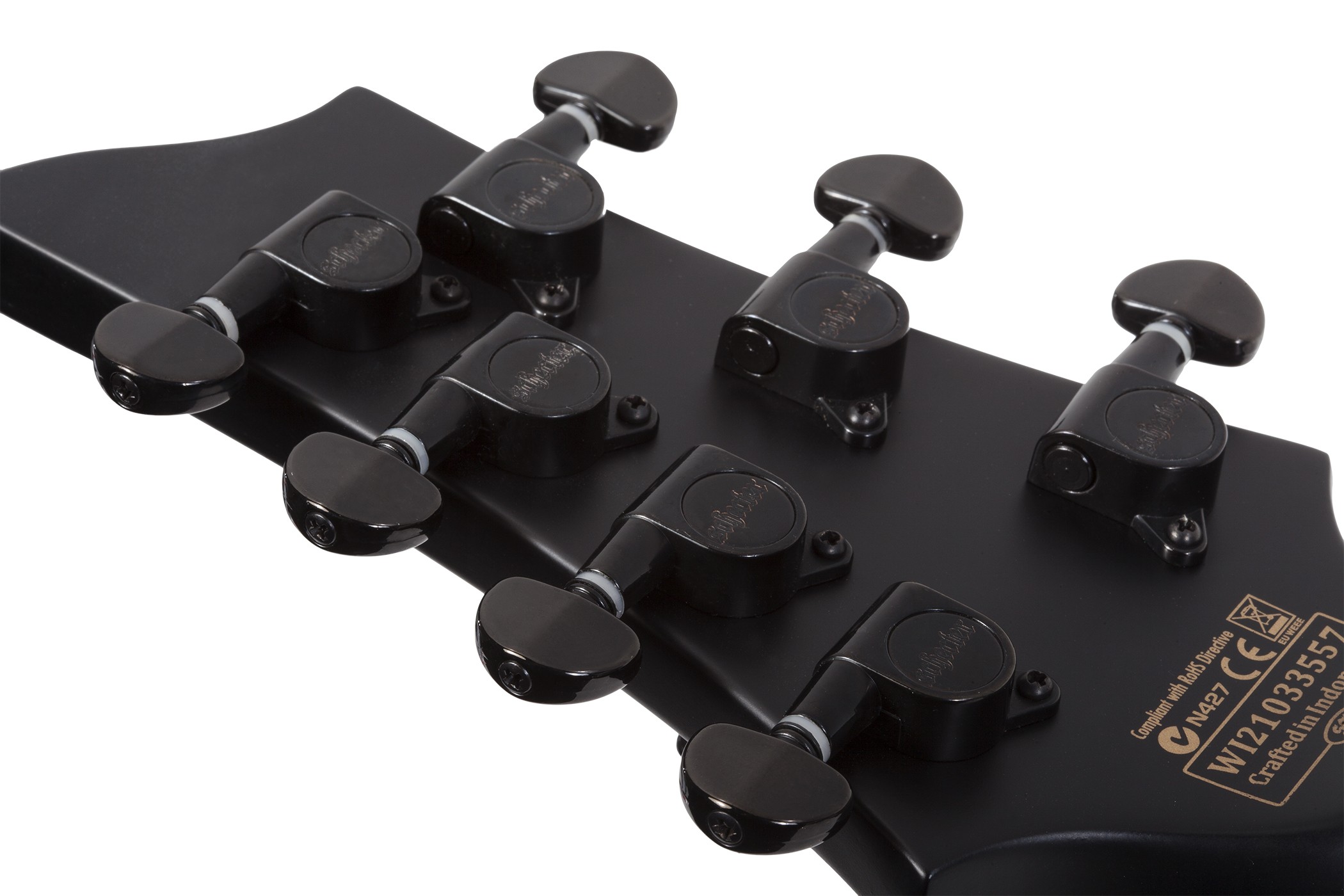 Amazon.com: Schecter Damien-7 SBK Electric Guitar - Satin